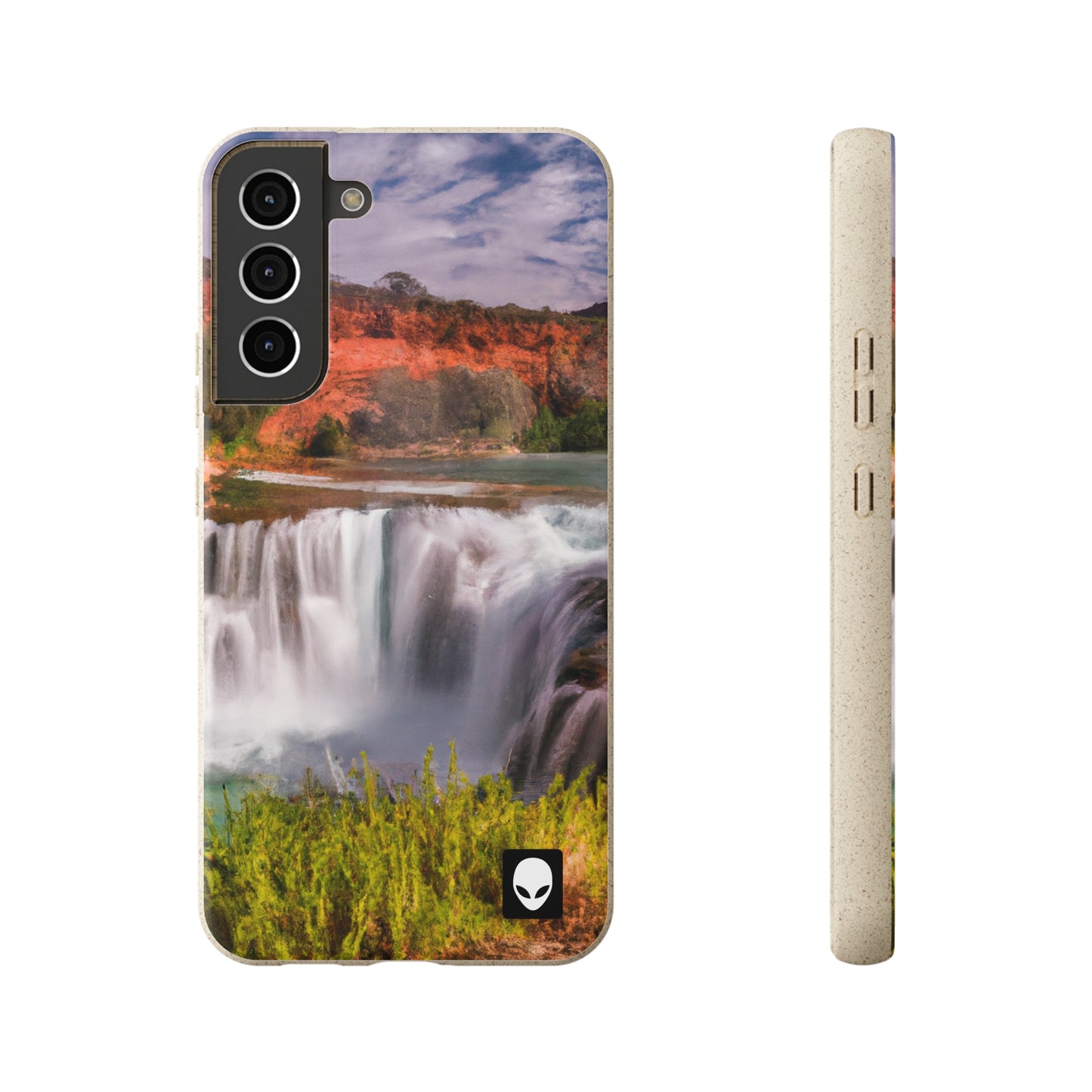 "Capturing Nature's Beauty: Crafting an Iconic Landscape in Vibrant Art" - The Alien Eco-friendly Cases