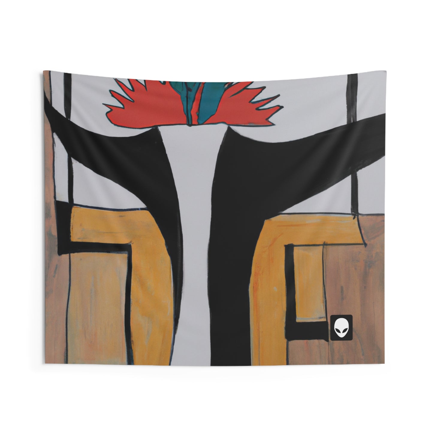 "Exploring Balance and Pattern in Abstract Art" - The Alien Wall Tapestries