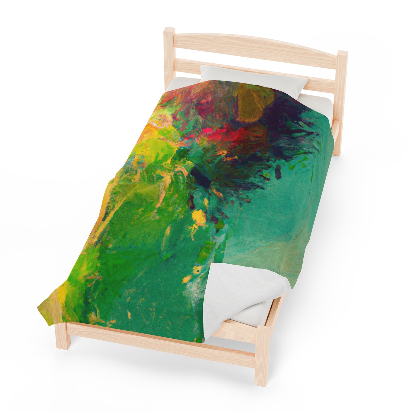 "A Lazy Summer's Day: An Abstract Ode" - The Alien Velveteen Plush Blanket