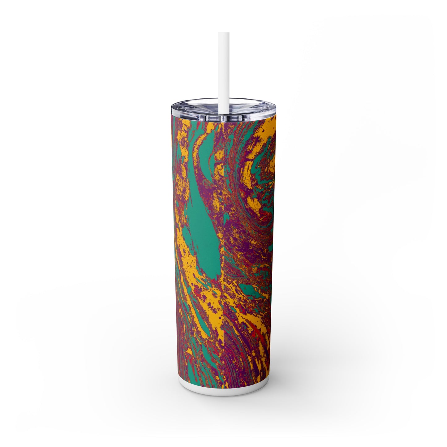 Visionary Vibes - Vaso delgado con pajita The Alien Maars® de 20 oz