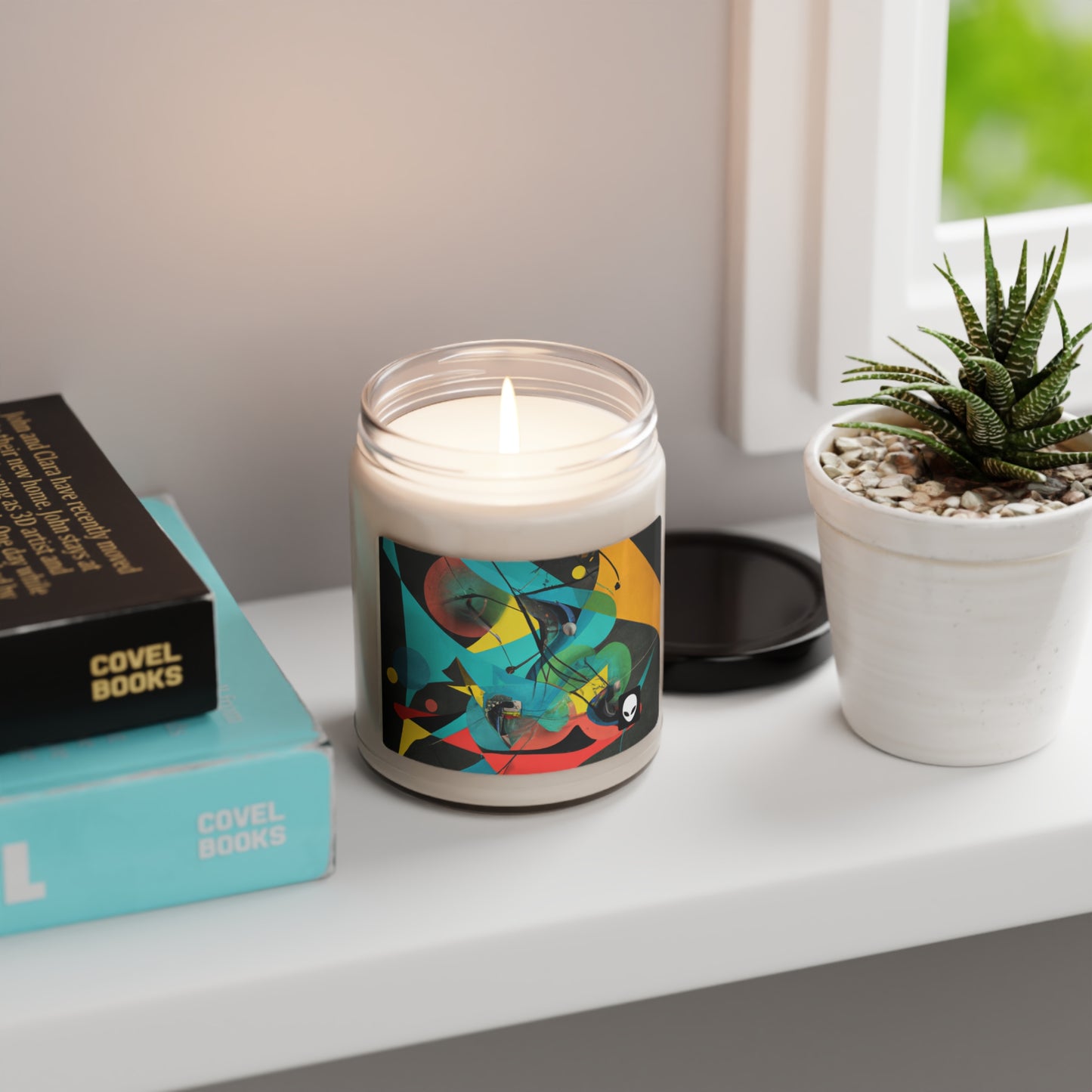 "Illusionary Perspective: A Colorful Dance of Light" - The Alien Eco-friendly Soy Candle