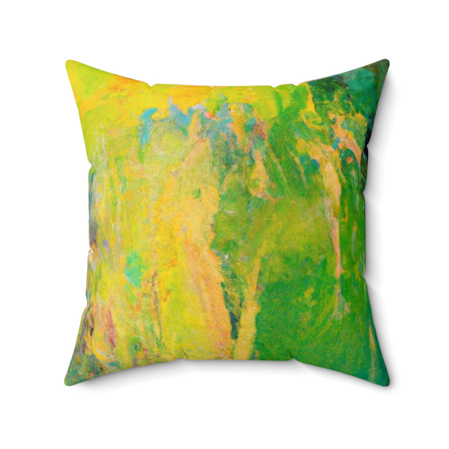 "Un día de verano perezoso: una oda abstracta" - The Alien Square Pillow