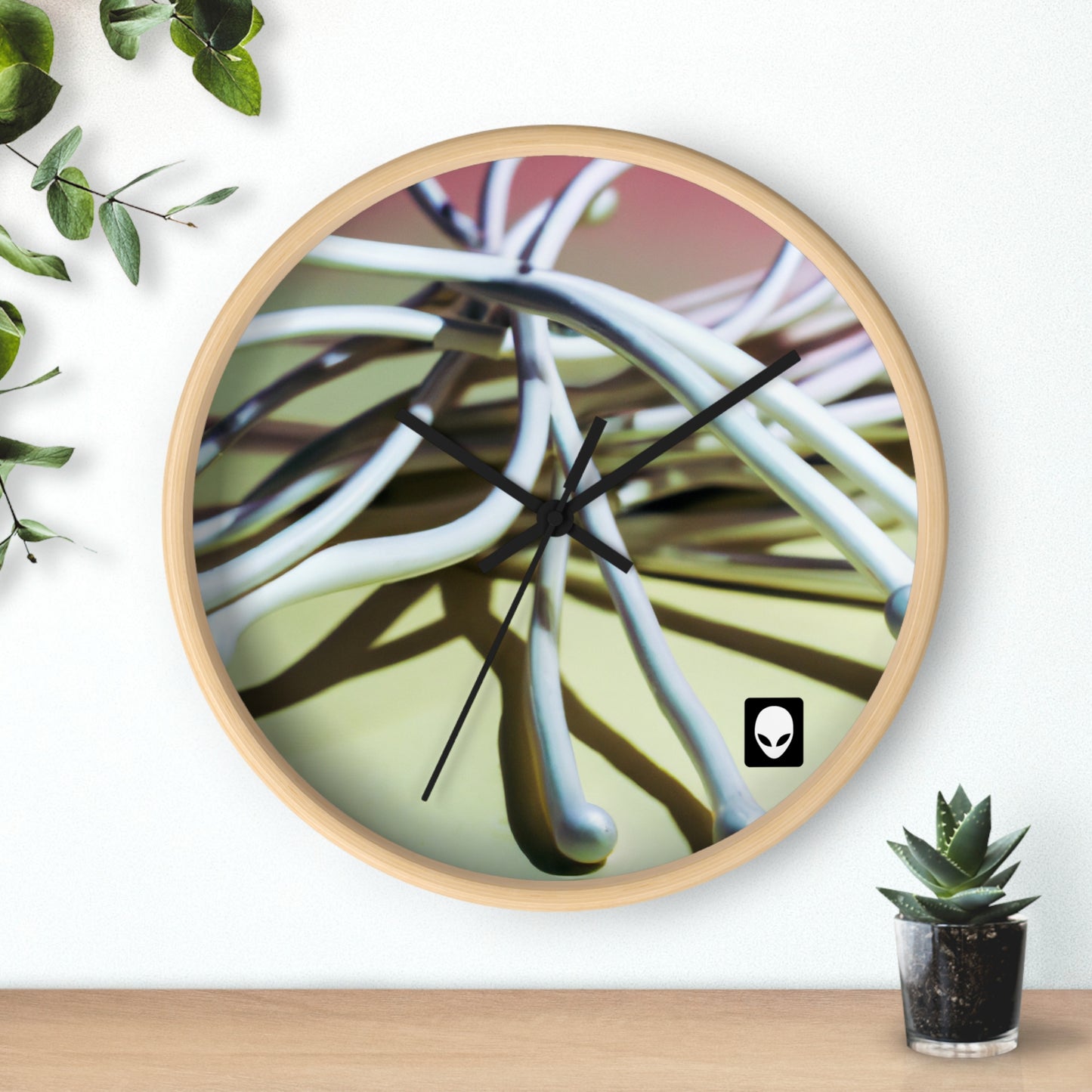 "Arte abstracto: construir emociones a partir de objetos comunes" - The Alien Wall Clock