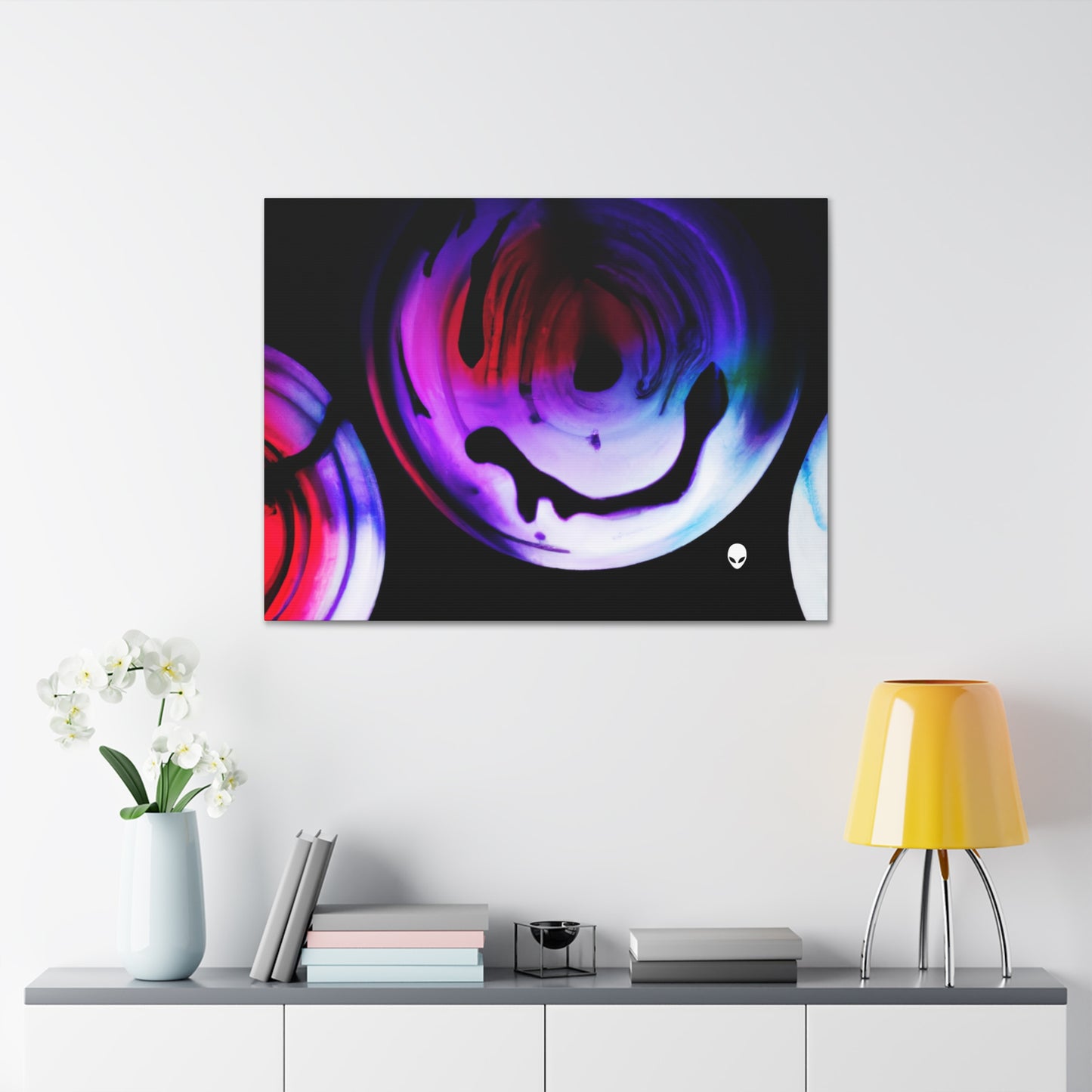 "Exploring Contrasts: A Colorful Dance of Luminance and Chromatic Aberration" - The Alien Canva