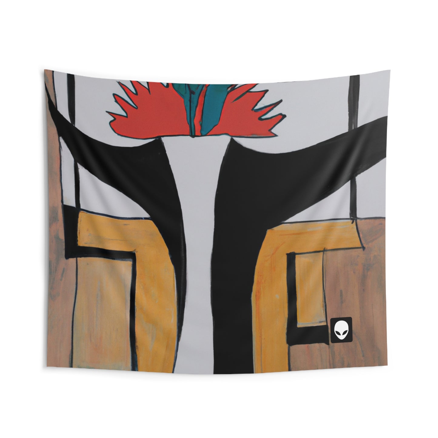 "Exploring Balance and Pattern in Abstract Art" - The Alien Wall Tapestries