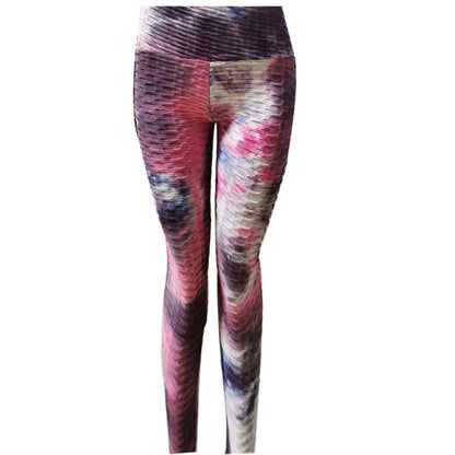 Leggings de yoga con efecto tie-dye en jacquard