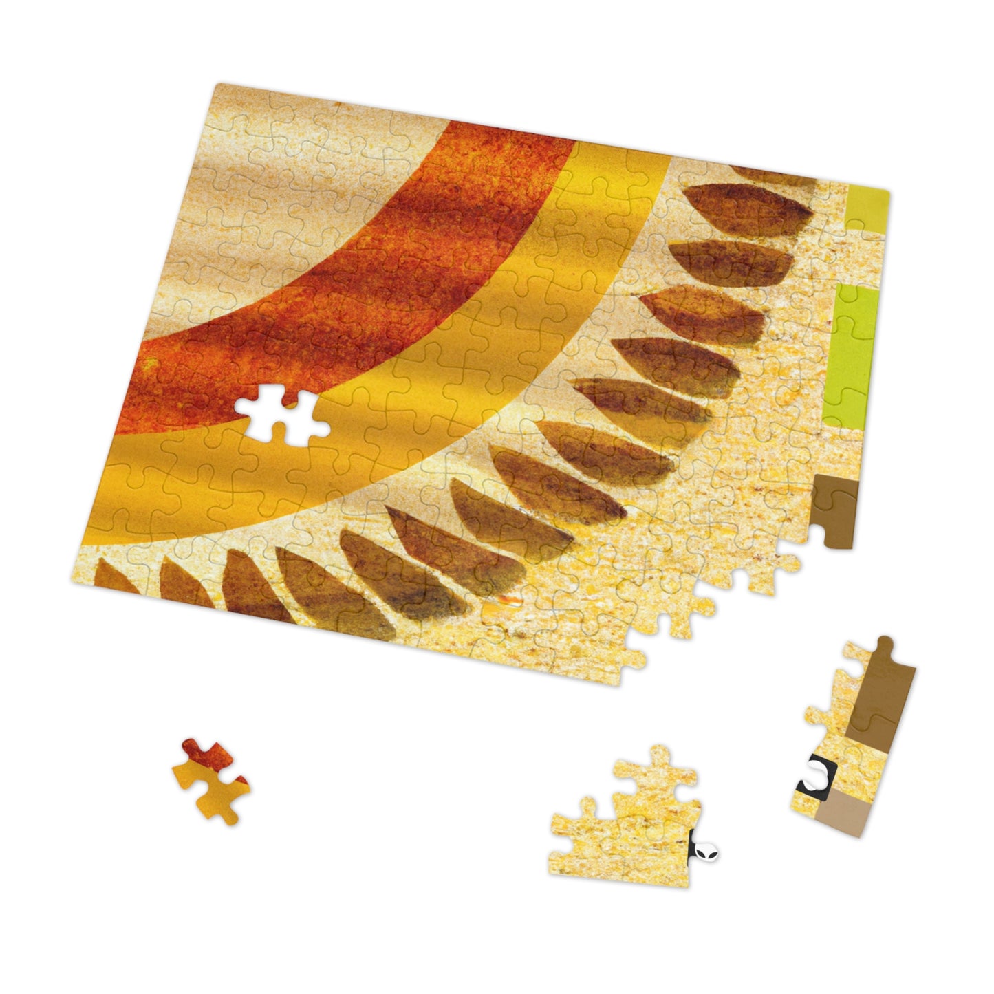 "A Natural Mosaic: Shapes and Colors from the Earth" - The Alien Jigsaw Puzzle