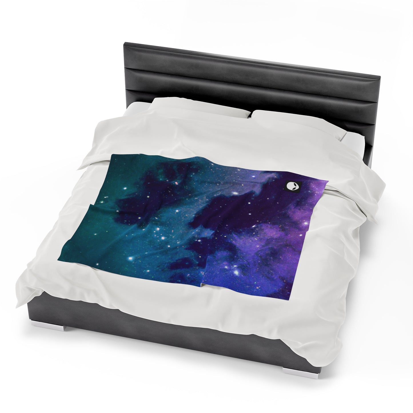 "Midnight Celestial Symphony" - The Alien Velveteen Plush Blanket