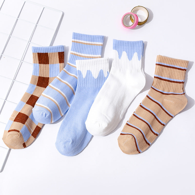 Men's And Women's Thin Mid-tube Socks