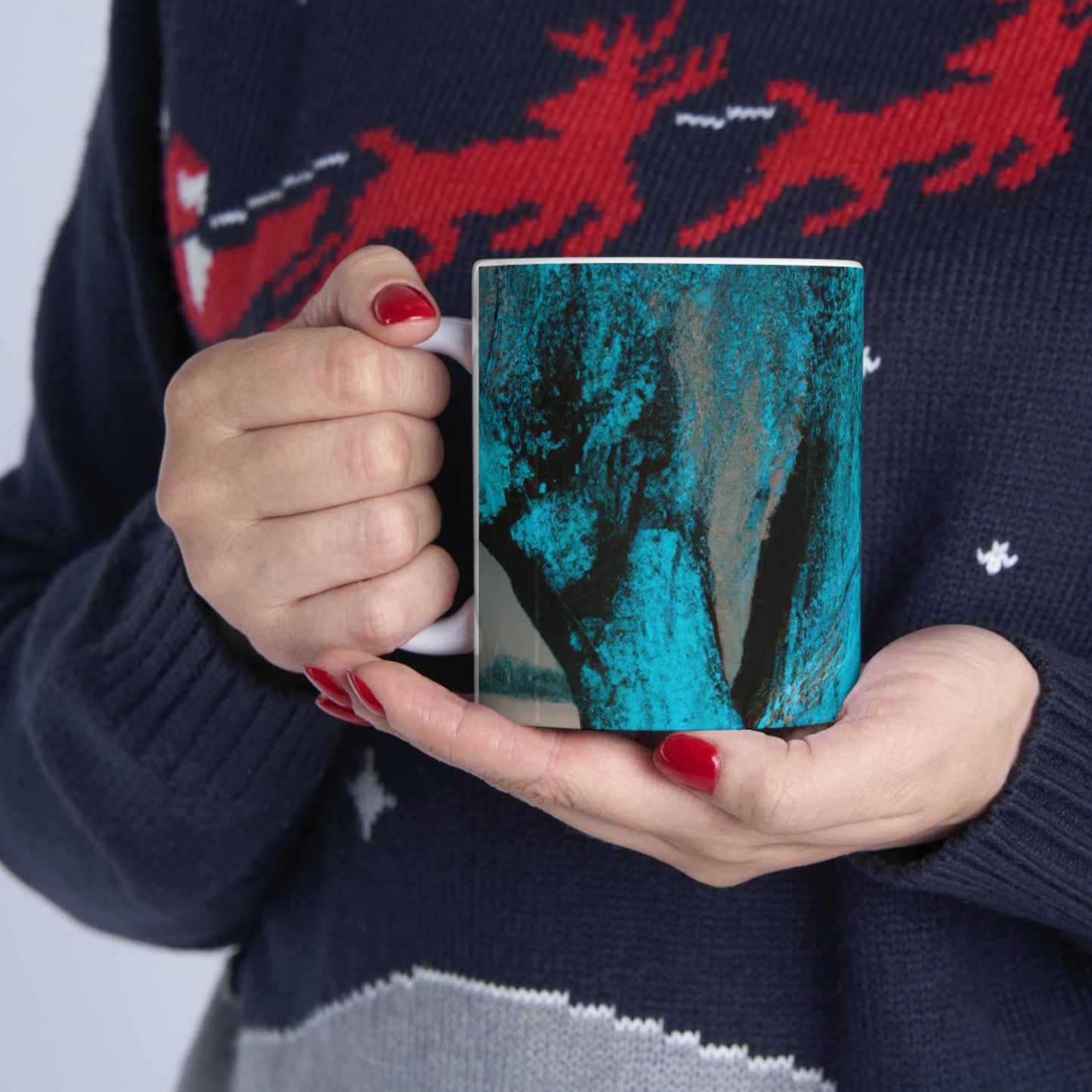 "Dreamscape: Exploring the Inner Realm" - The Alien Ceramic Mug 11 oz