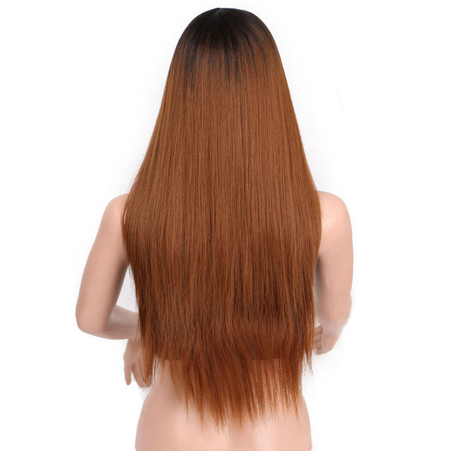 Künstliches langes glattes Haar für Frauen