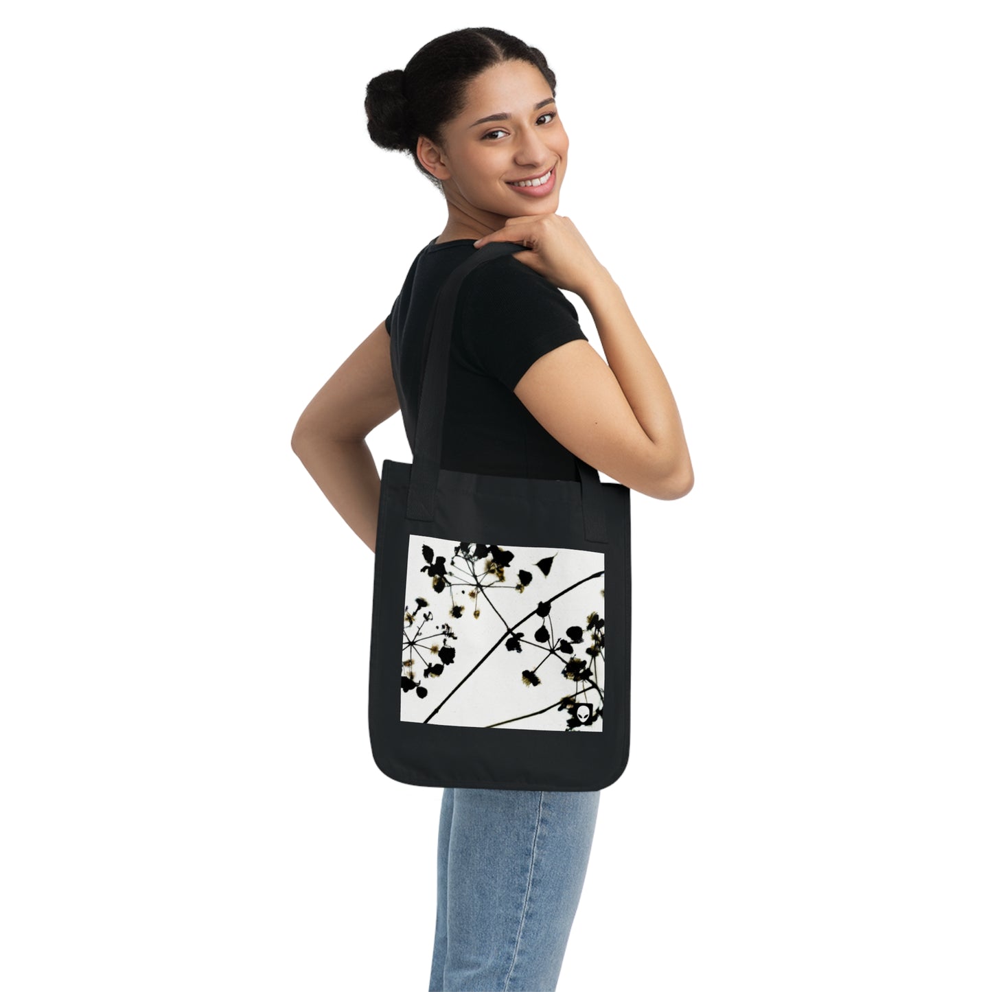 "A Light and Shadow Illumination" - The Alien Eco-friendly Tote Bag