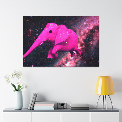 "Exploración majestuosa del elefante rosa" - The Alien Canva