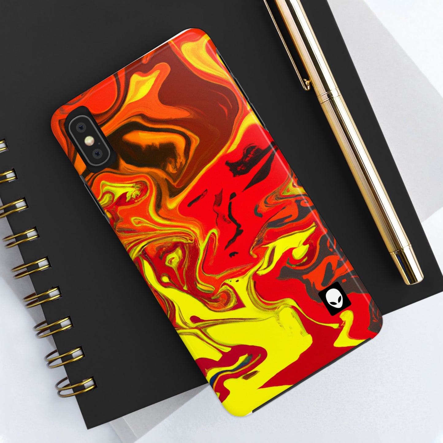 "Abstract Energy in Motion" - The Alien Tough Phone Cases