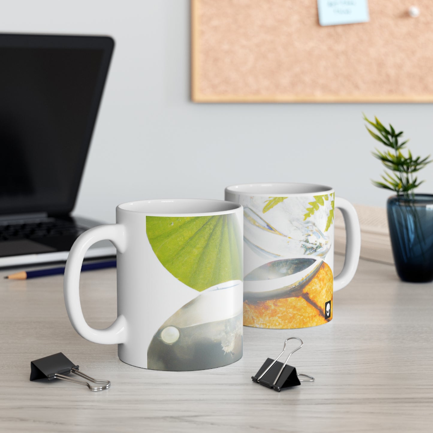 "Earth's Splendor: A Colorful Collage of Natural Wonders" - The Alien Ceramic Mug 11 oz