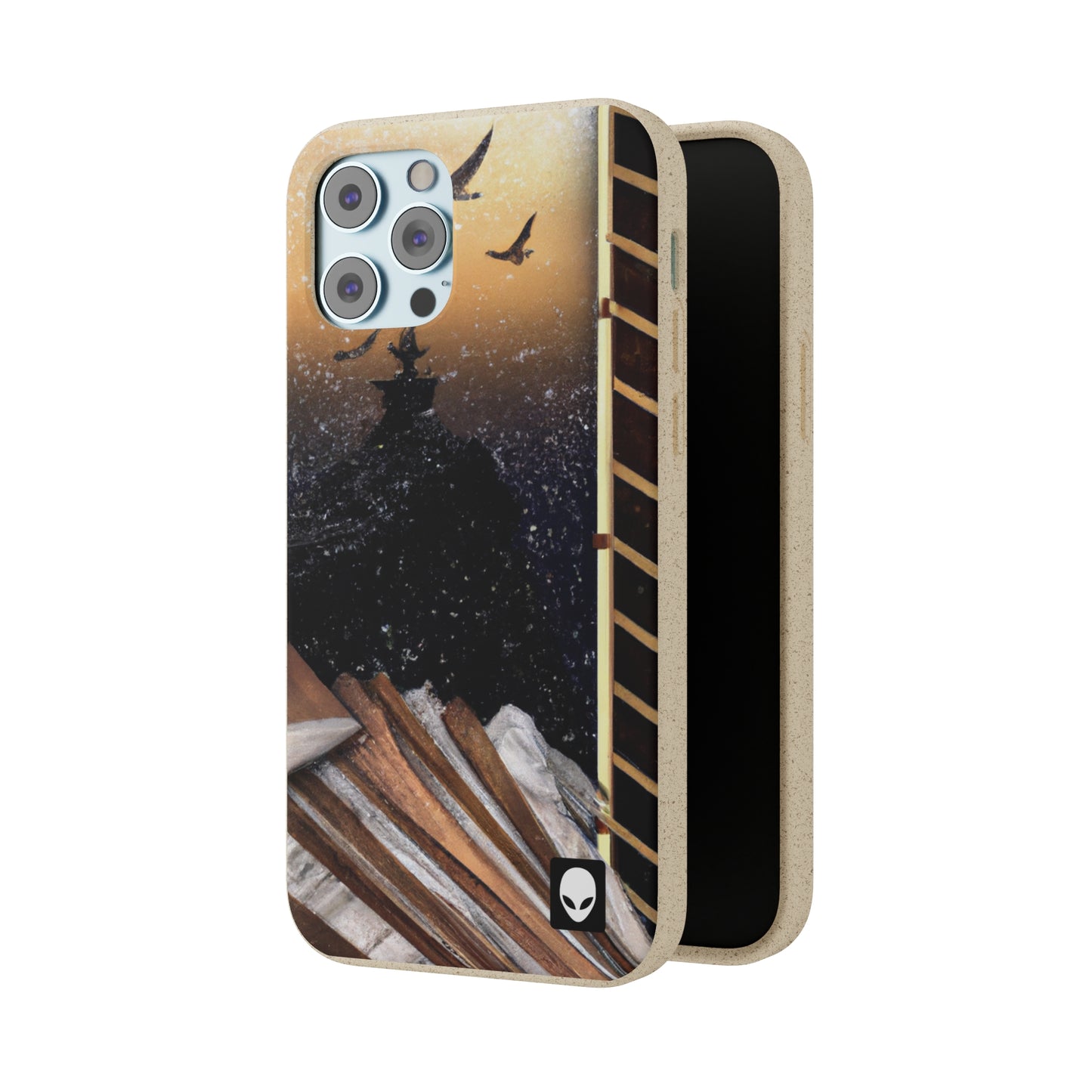 "A Tale of Storytelling Art: A Mixed Media Masterpiece" - The Alien Eco-friendly Cases