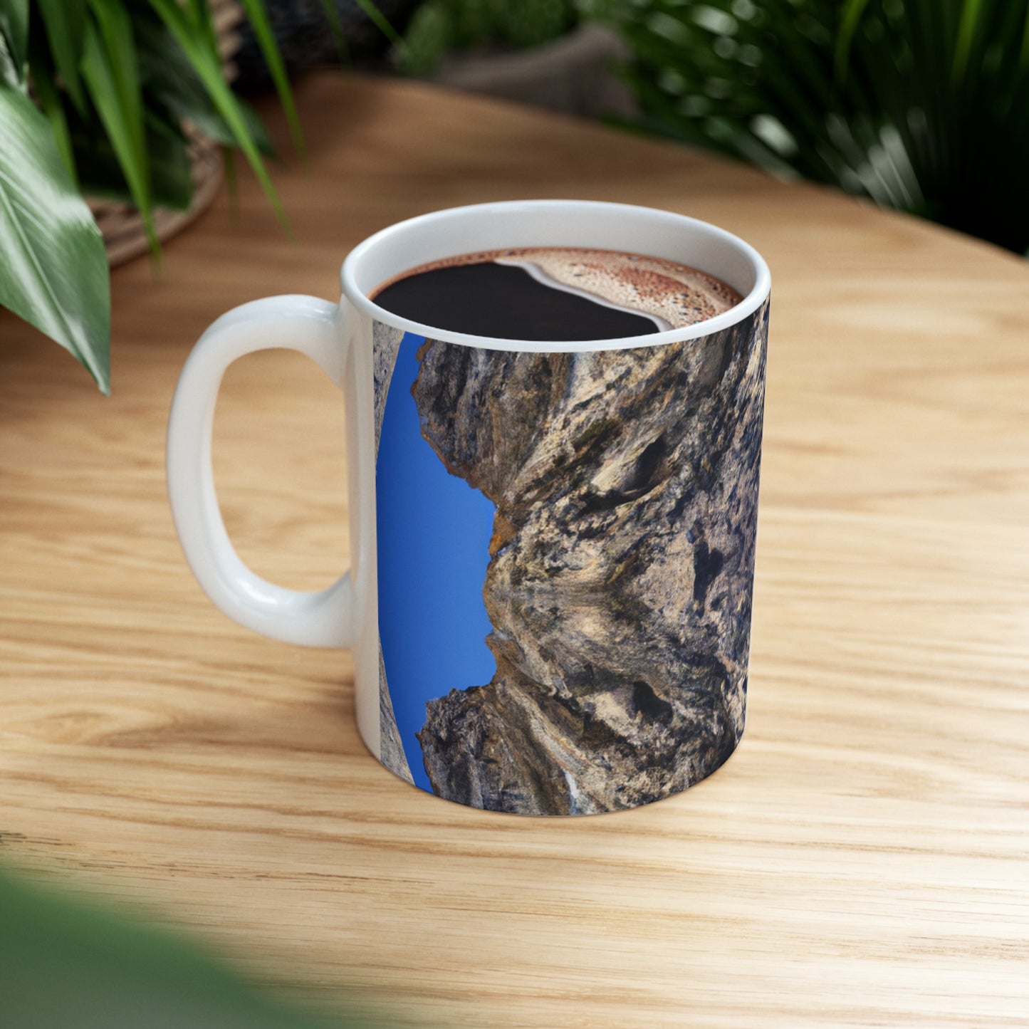 Nature in Splendor: Combining Photography with Digital Artistry - The Alien Ceramic Mug 11 oz