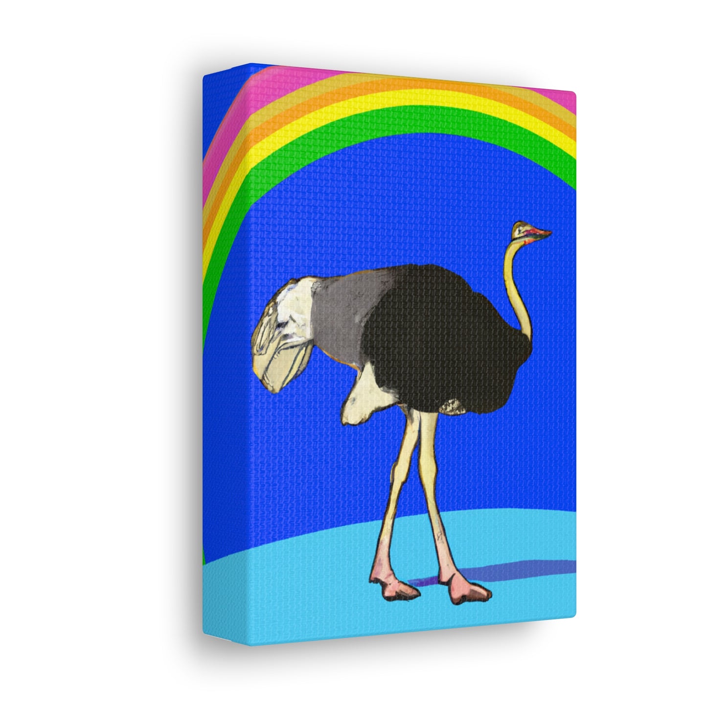 "Bridging the Divide: The Ostrich's Rainbow" - The Alien Canva