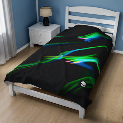 "Illuminated Splendor" - The Alien Velveteen Plush Blanket