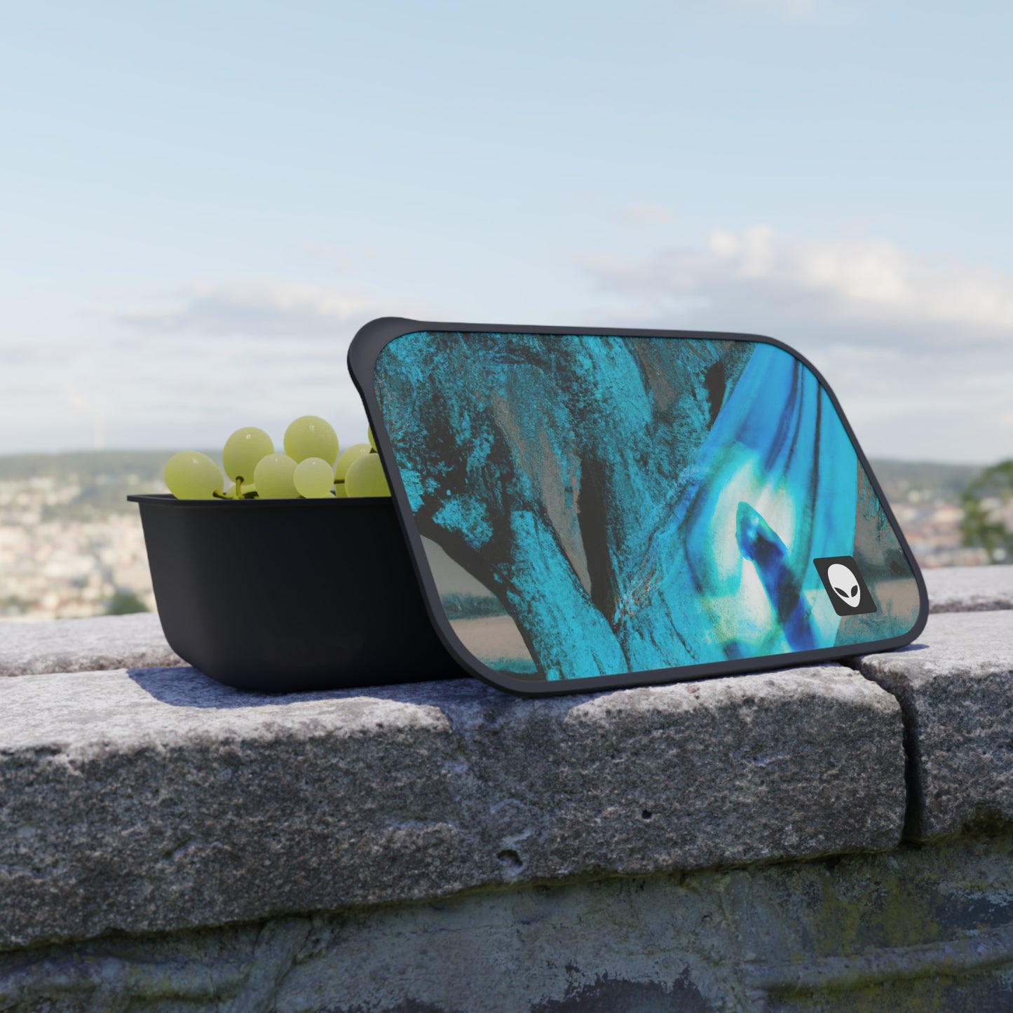 "Dreamscape: Exploring the Inner Realm" - The Alien Eco-friendly PLA Bento Box with Band and Utensils