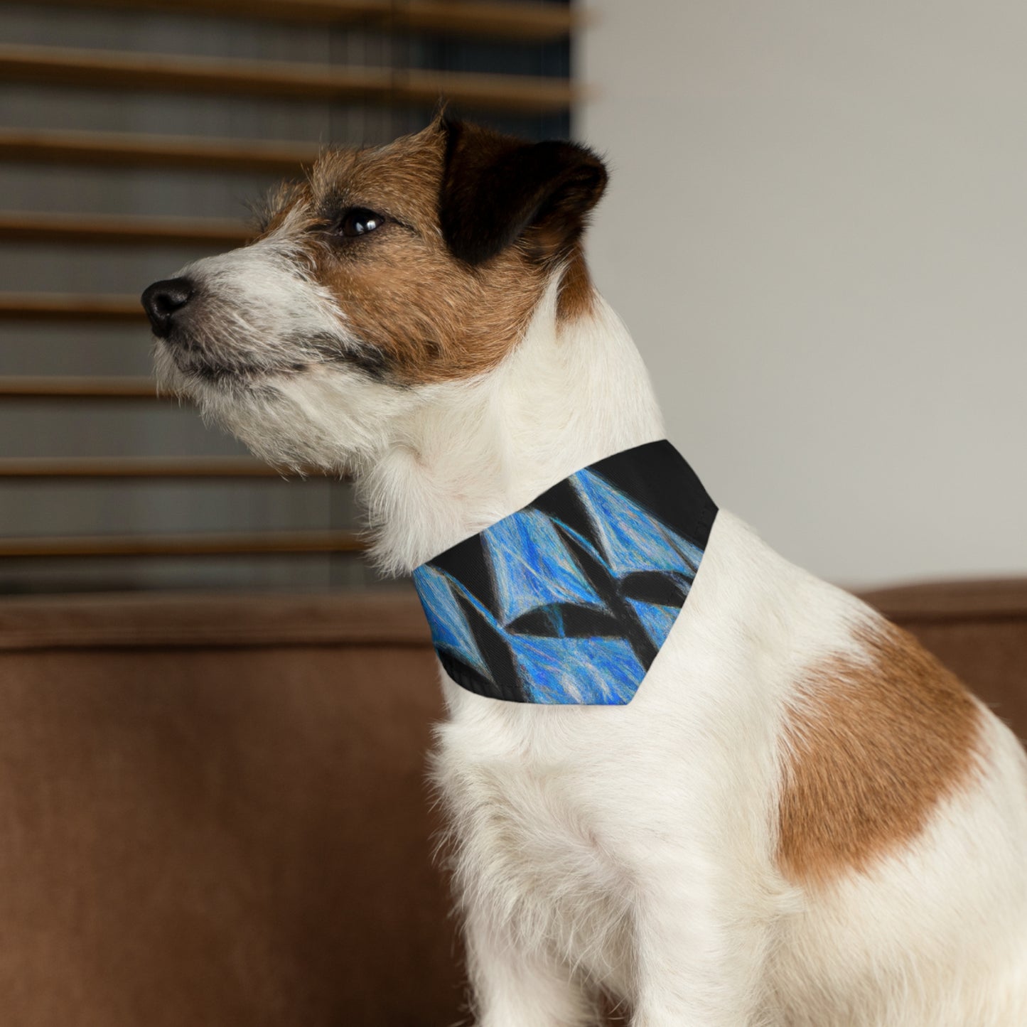 "El velero azul y las velas blancas: Una aventura de libertad en el mar" - The Alien Pet Bandana Collar