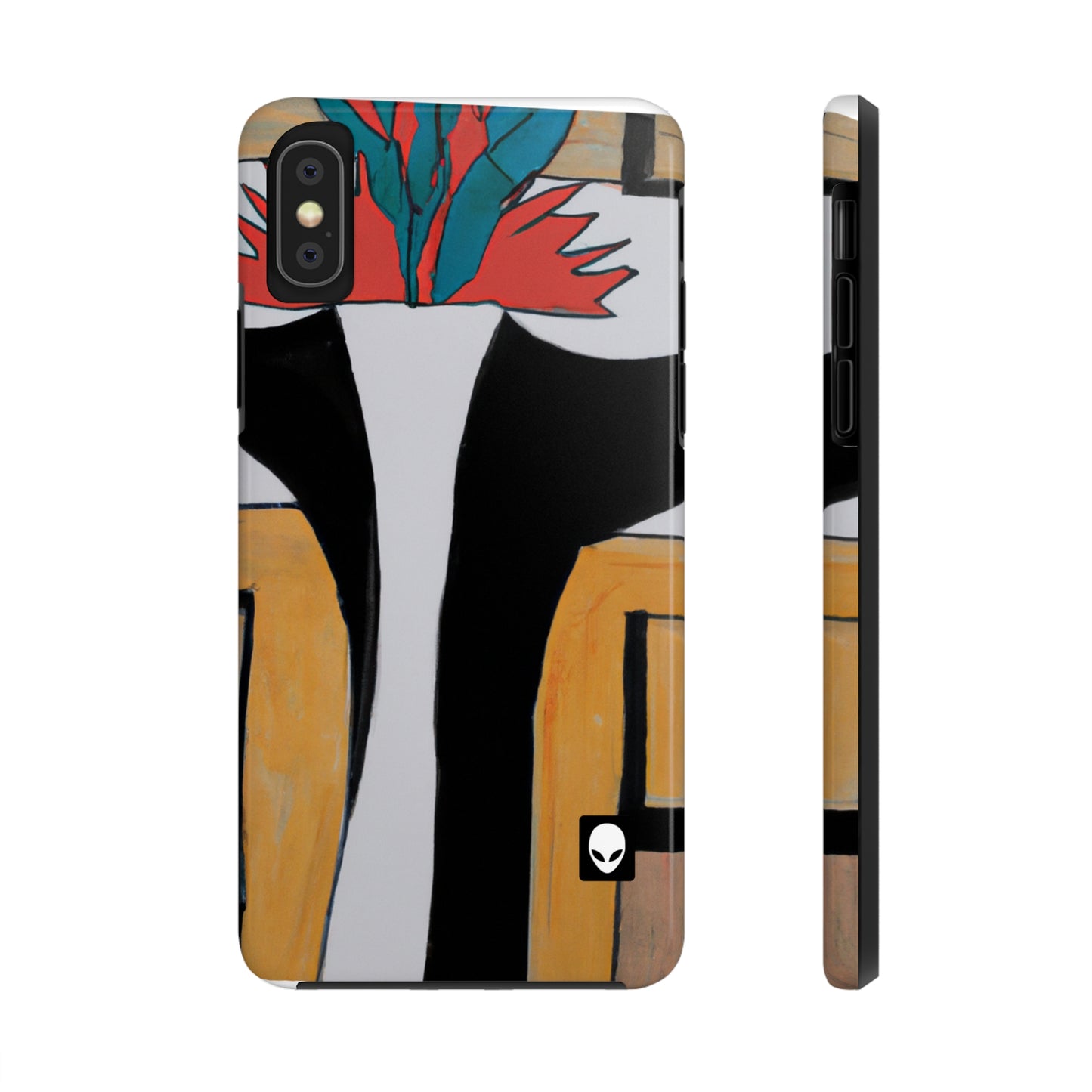 "Explorando el equilibrio y los patrones en el arte abstracto" - The Alien Tough Phone Cases