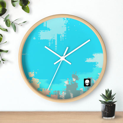 "Un paisaje ventoso: una combinación de tradición y modernidad" - The Alien Wall Clock