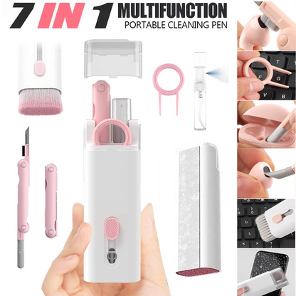 Multifunktionales Bluetooth-Headset-Reinigungsstift-Set, Tastaturreiniger, Reinigungswerkzeuge, Reiniger, Tastenkappen-Abzieher-Set