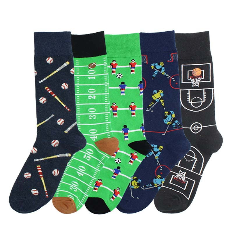 Herren-Socken aus der Fußball-Basketball-Eishockey-Sportserie