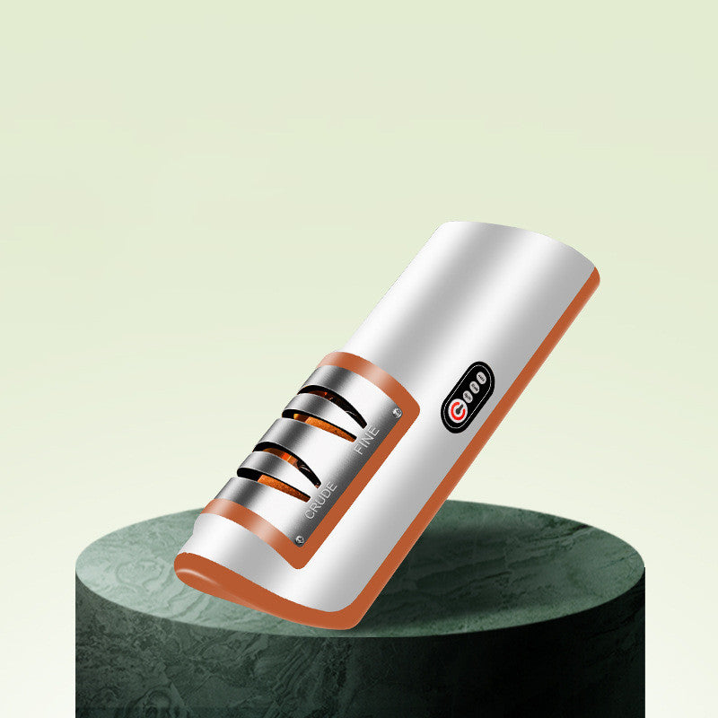 Afilador de cuchillos eléctrico recargable por USB, herramienta de cocina ajustable automática para afilar cuchillos rápidos, tijeras y amoladoras, dispositivos