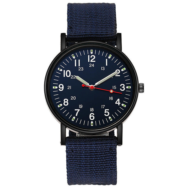 Herrenuhr Nylon gewebter Gürtel Casual Spor