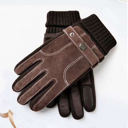 Warme Handschuhe Herren Herbst- und Winter-Touchscreen-Handschuhe