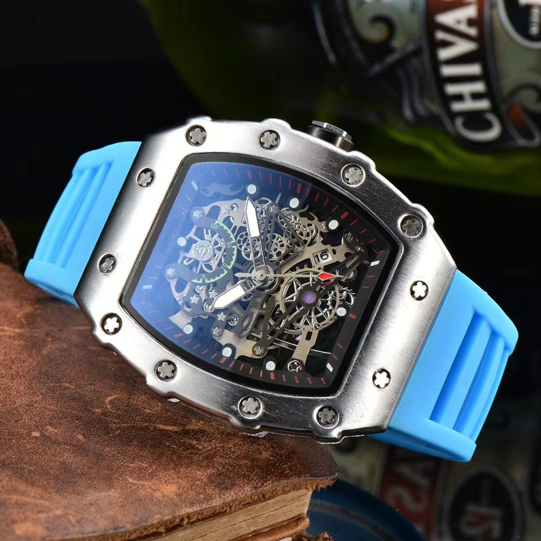 Reloj deportivo de barril hueco para hombre