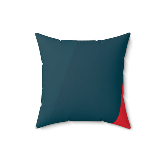 "Abstract Expressionism: Exploring Lines and Shapes" - The Alien Square Pillow