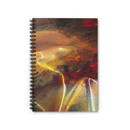 Titanium Tapestry - The Alien Spiral Notebook (Ruled Line)