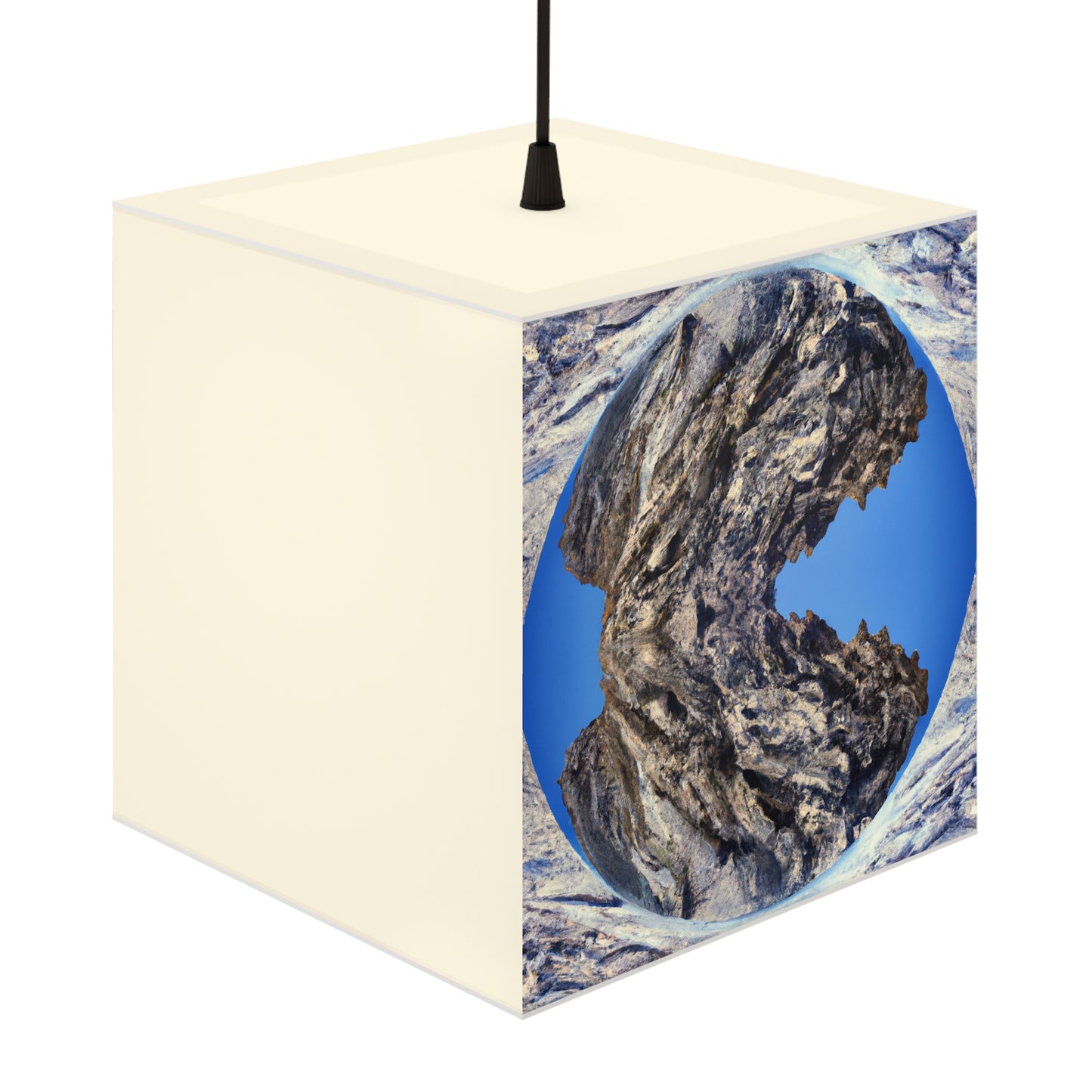 Nature in Splendor: Combining Photography with Digital Artistry - The Alien Light Cube Lamp