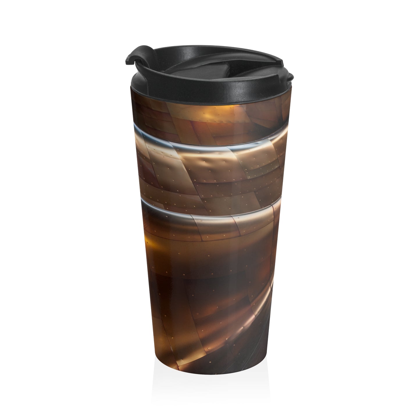 Metallic Whirlwind - The Alien Stainless Steel Travel Mug