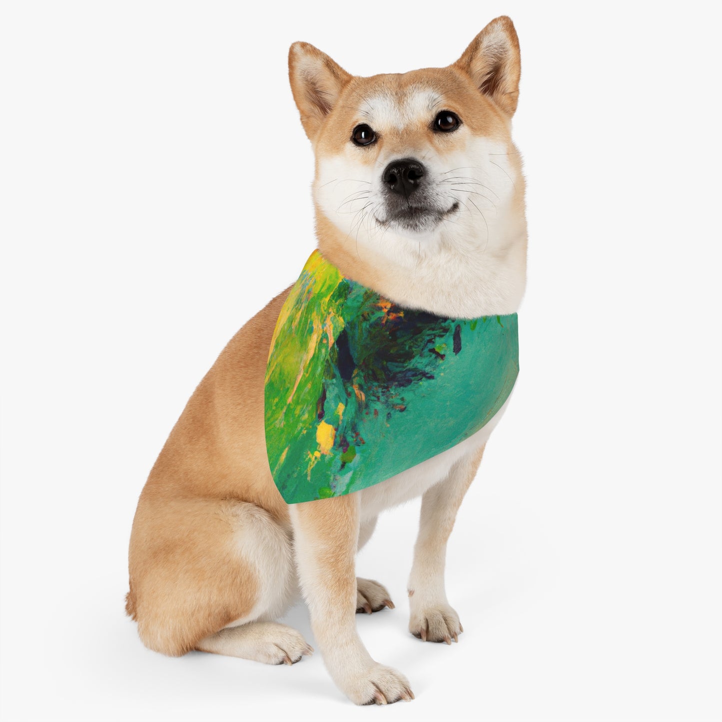 "A Lazy Summer's Day: An Abstract Ode" - The Alien Pet Bandana Collar