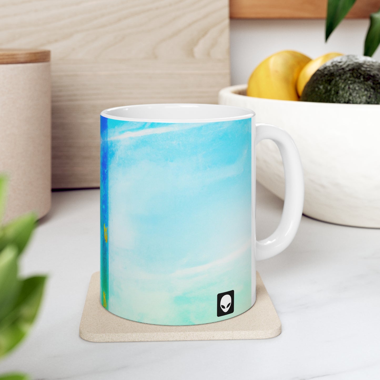 "Exploring My World through Art: Capturing the Memories of Places Visited" - The Alien Ceramic Mug 11 oz