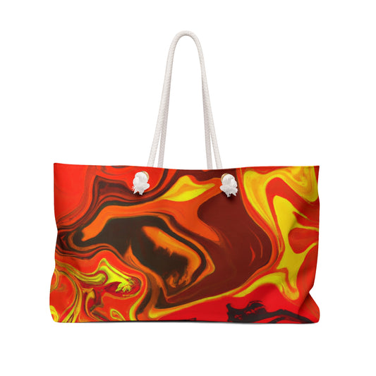 "Abstract Energy in Motion" - The Alien Weekender Bag