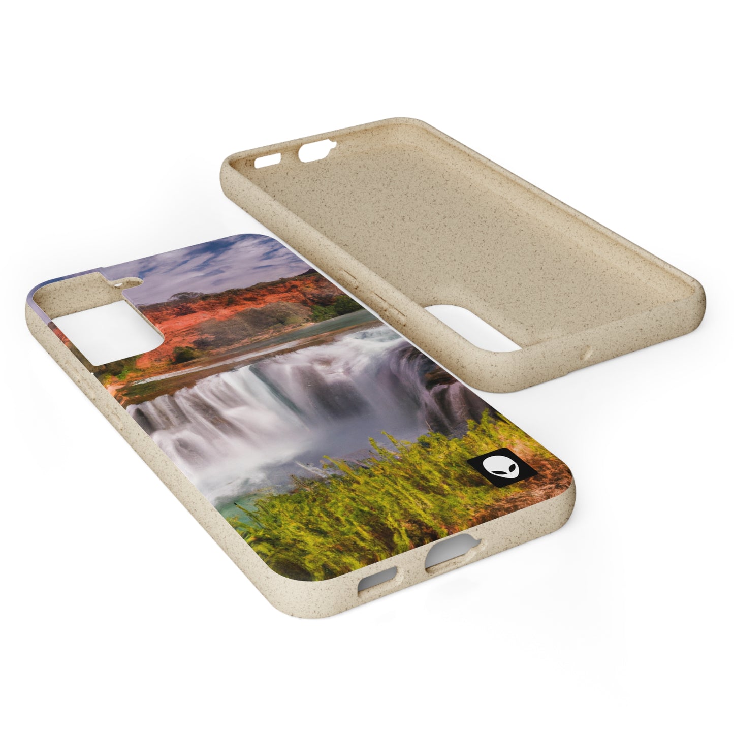 "Capturing Nature's Beauty: Crafting an Iconic Landscape in Vibrant Art" - The Alien Eco-friendly Cases