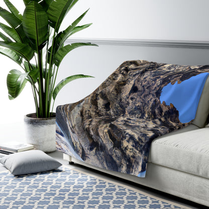 Nature in Splendor: Combining Photography with Digital Artistry - The Alien Sherpa Fleece Blanket