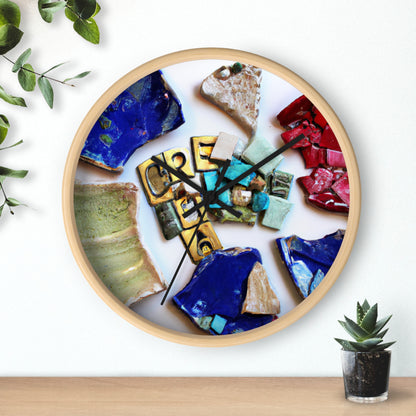 "A Mosaic of Resilience: A Creative Exploration of Strength and Endurance" - The Alien Wall Clock