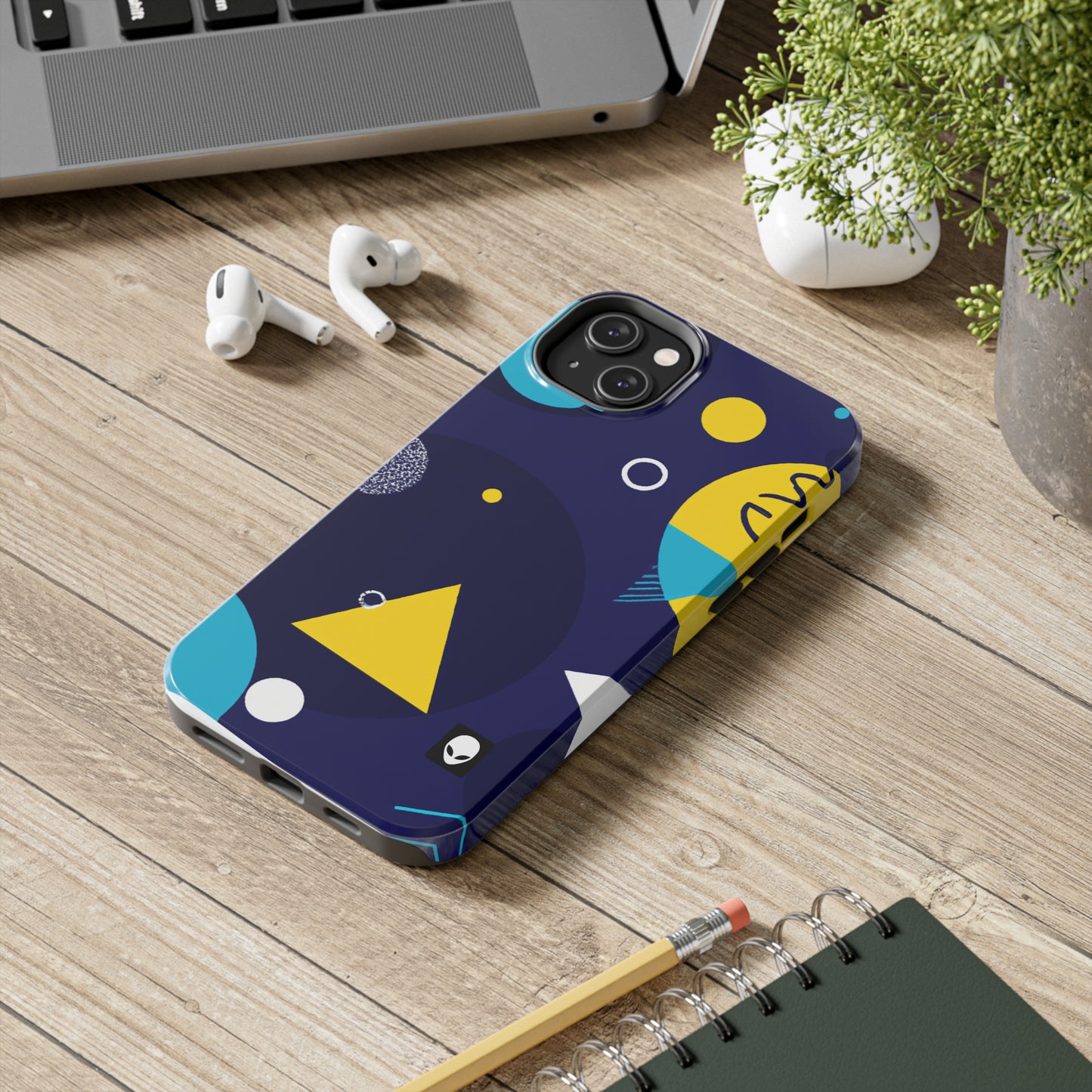 „Geometrische Fusion: Erwecken Sie Ihre Vision zum farbenfrohen Leben“ – The Alien Tough Phone Cases