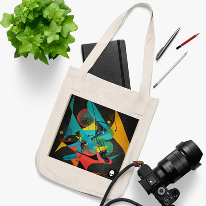 "Illusionary Perspective: A Colorful Dance of Light" - The Alien Eco-friendly Tote Bag