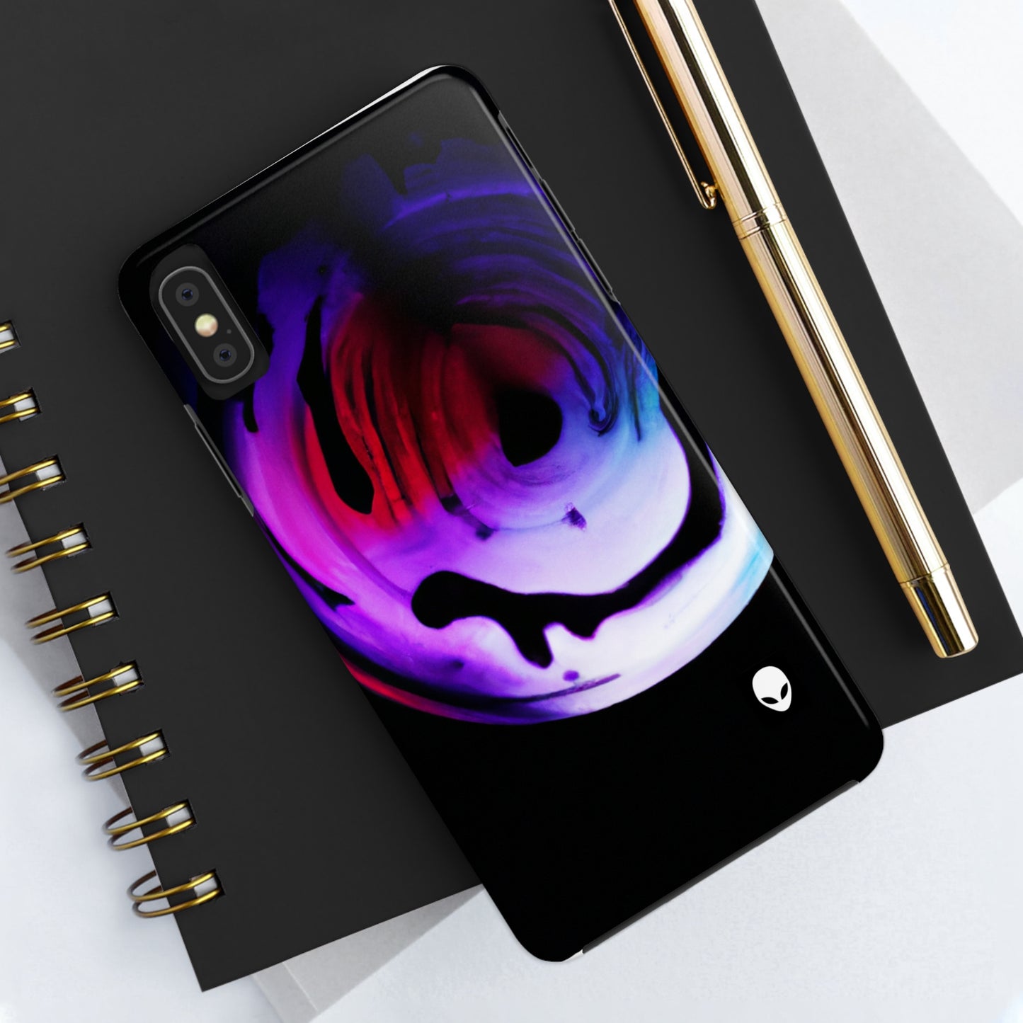 "Explorando los contrastes: una danza colorida de luminancia y aberración cromática" - The Alien Tough Phone Cases