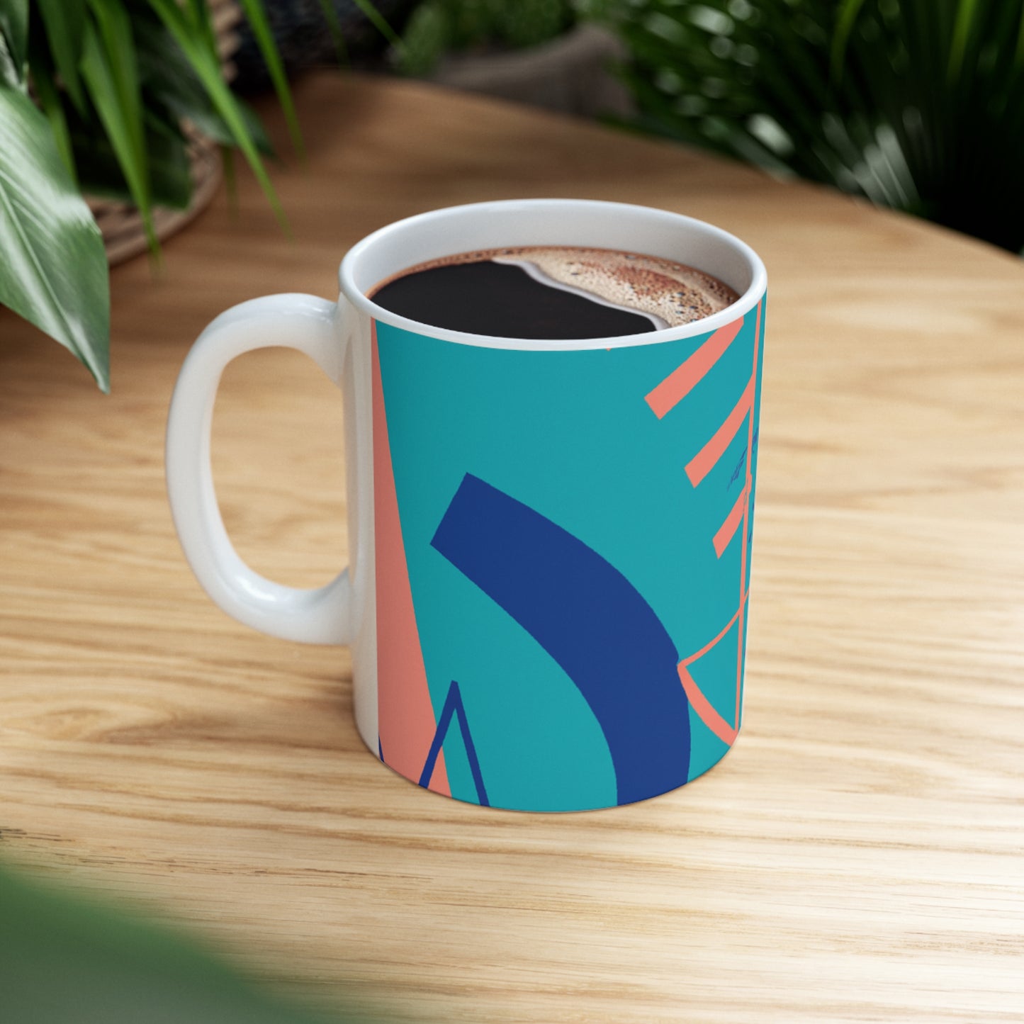 Geometrische Kunst: Eine Erkundung von Farbe und Form – The Alien Keramiktasse 11 oz