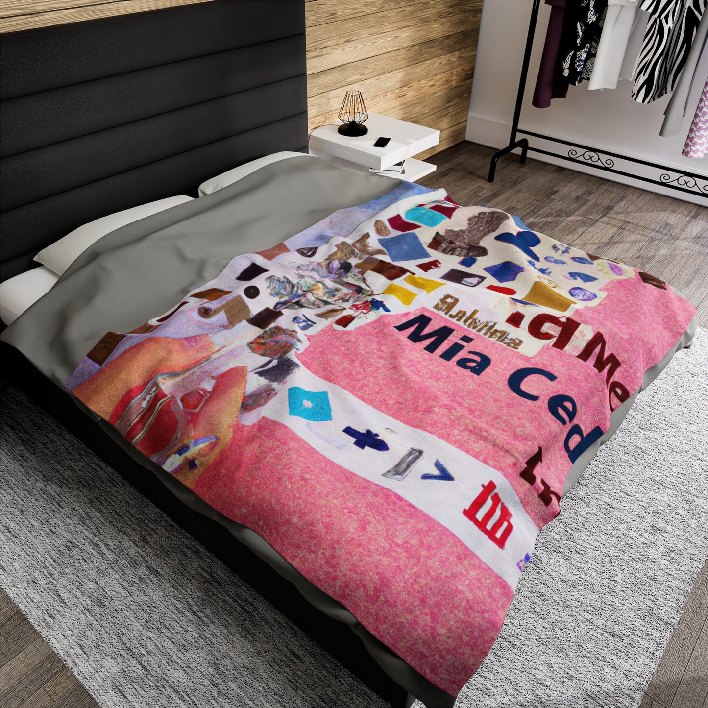 "Construyendo una identidad en línea: un collage de redes sociales" - The Alien Velveteen Plush Blanket