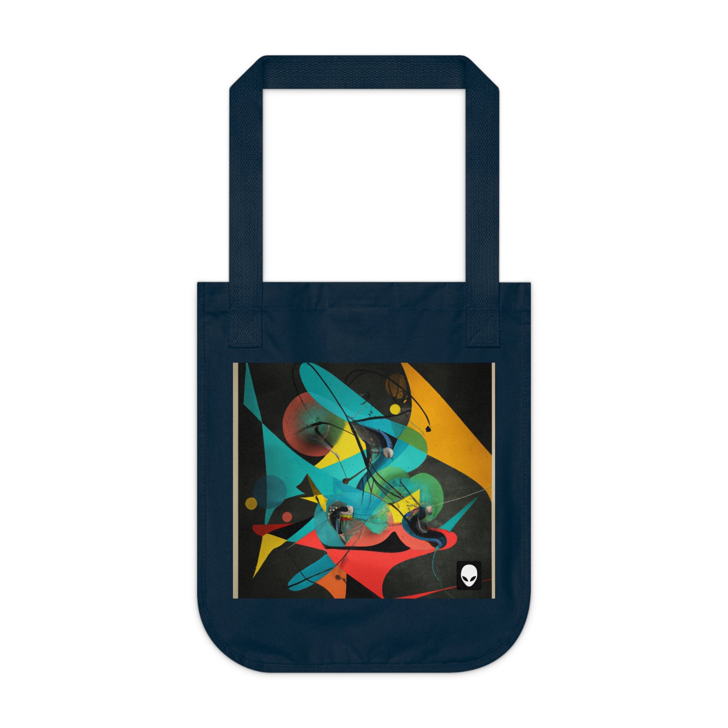 "Illusionary Perspective: A Colorful Dance of Light" - The Alien Eco-friendly Tote Bag