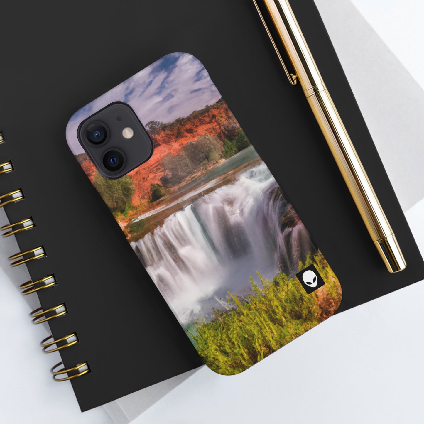 "Capturando la belleza de la naturaleza: creando un paisaje icónico en un arte vibrante" - The Alien Tough Phone Cases